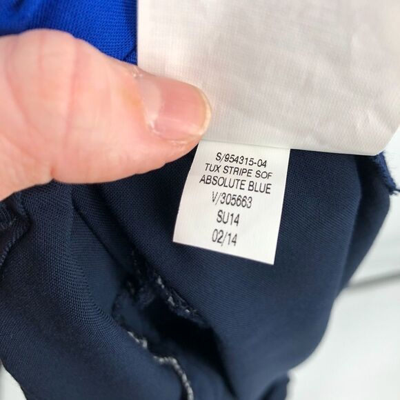 Old Navy Womens Pants Size XL Blue Tux Stripe Pull On Pockets NEW - Picture 8 of 8